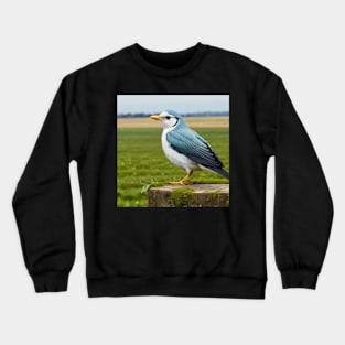 Wholesome Little Fantasy Bird with Grayish Blue Wings Crewneck Sweatshirt